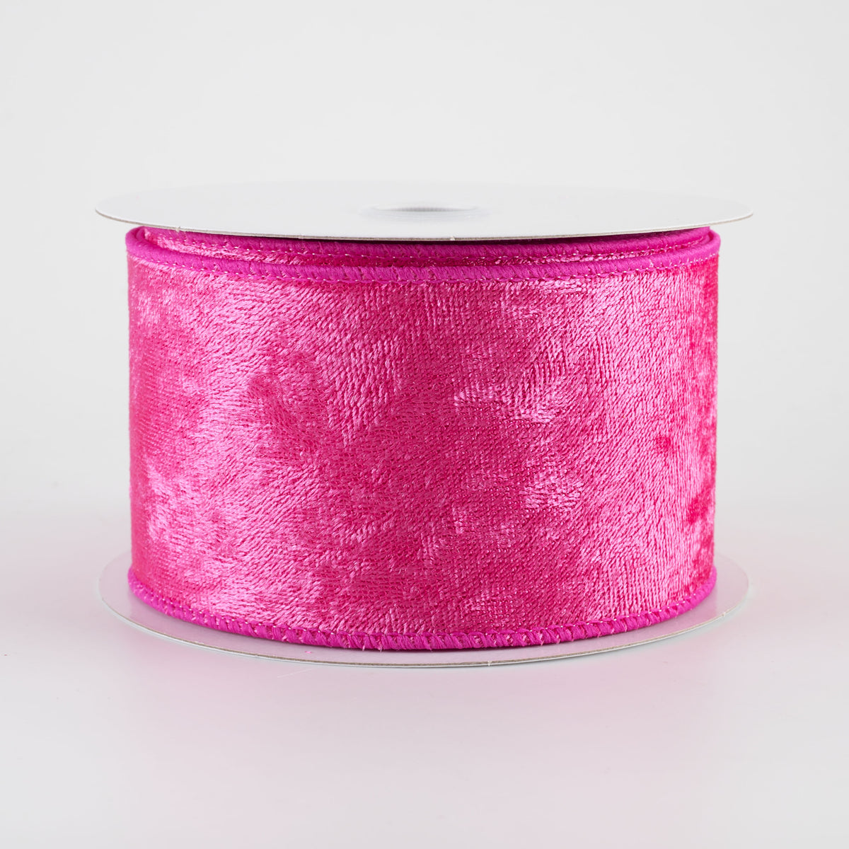2.5" Lush Velvet Ribbon: Fuchsia Hot Pink (10 Yards)