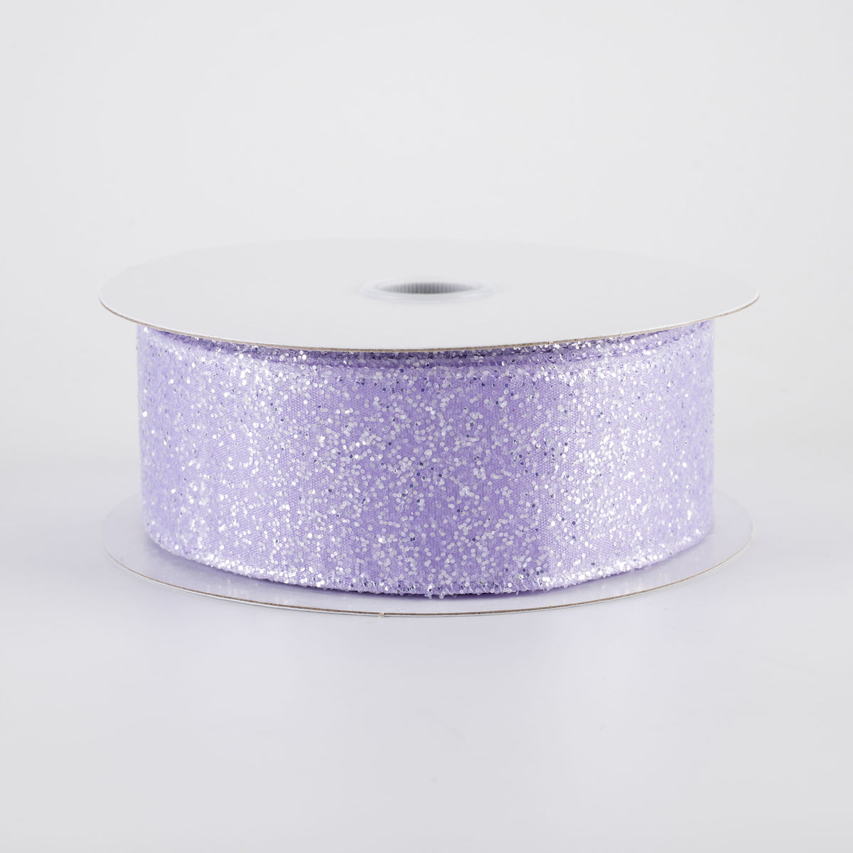 1.5" Candy Glittered Satin Ribbon: Lavender Purple (10 Yards)