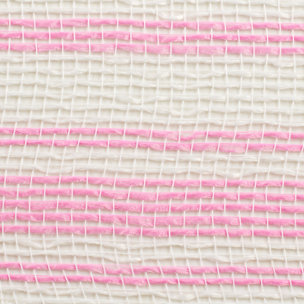 10" Fabric Ticking Mesh: Pink & White