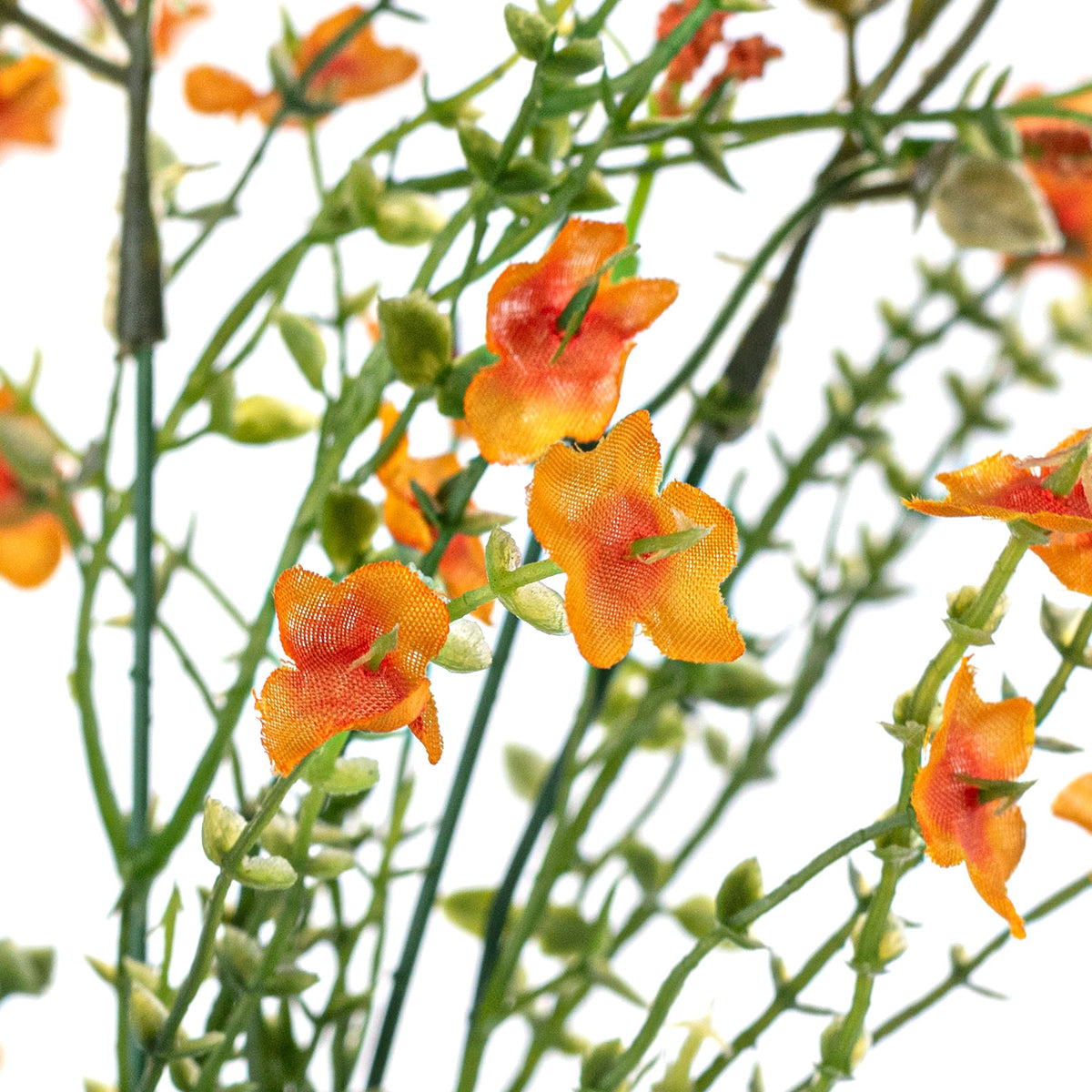 18" Baby's Breath & Lavender Filler Bush: Orange (12 Stem)