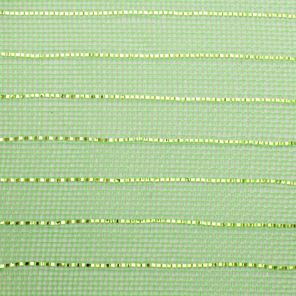 10" Metallic Fine Weave Deco Mesh: Lime Green