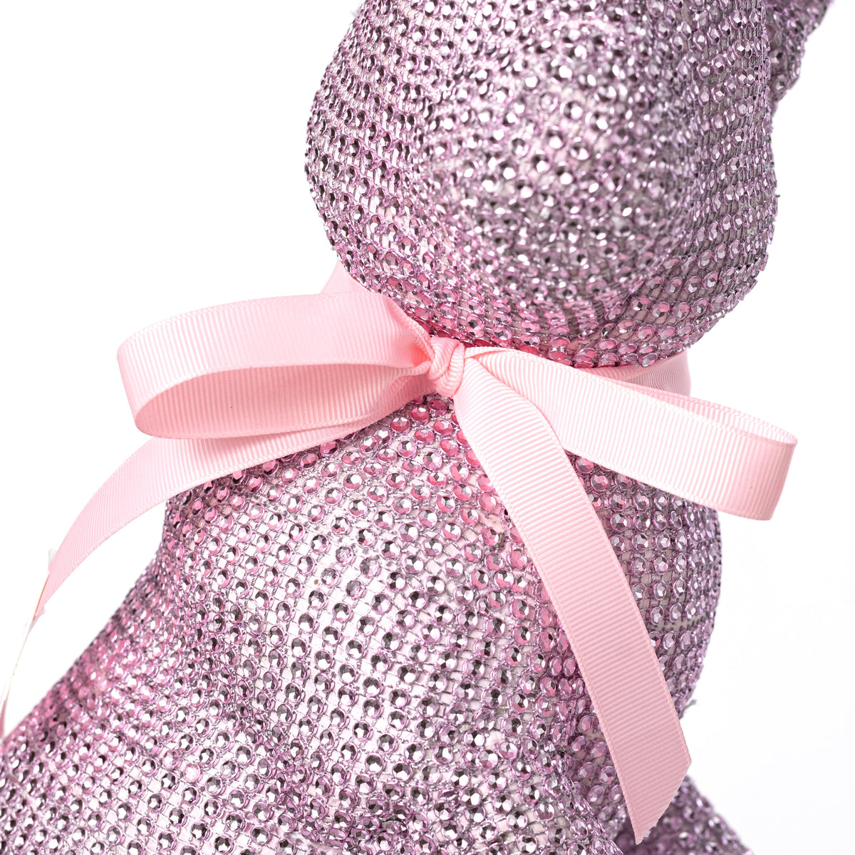 16" Bling Bunny Decoration: Pink