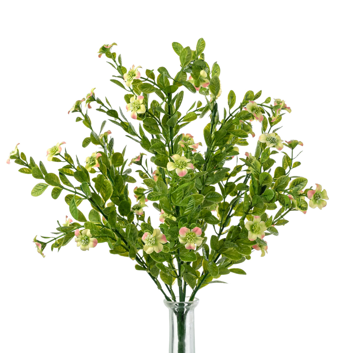 17" Small Flower Filler Bush: Green