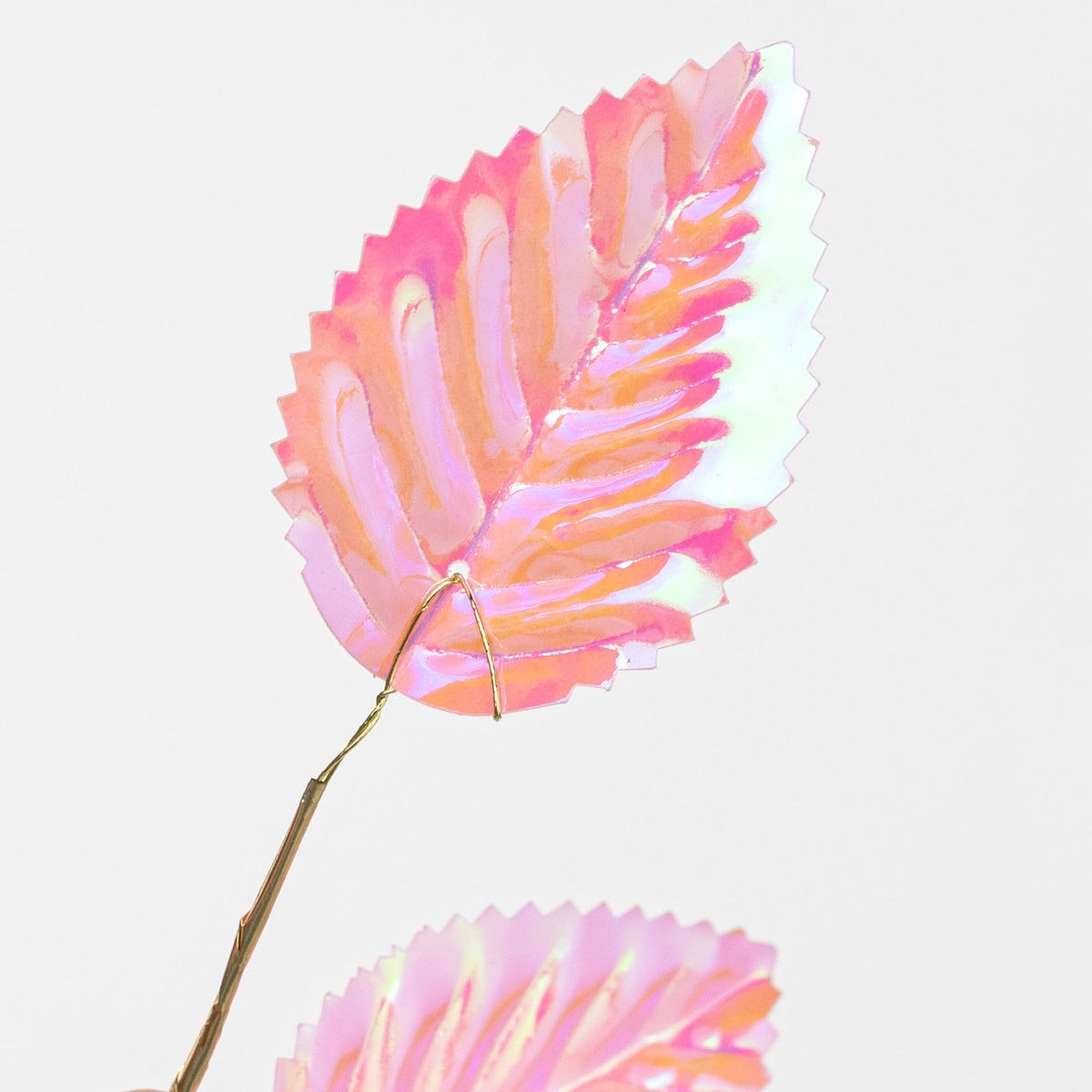 6" x 24" Plastic Hydrangea Stem: Iridescent Pink