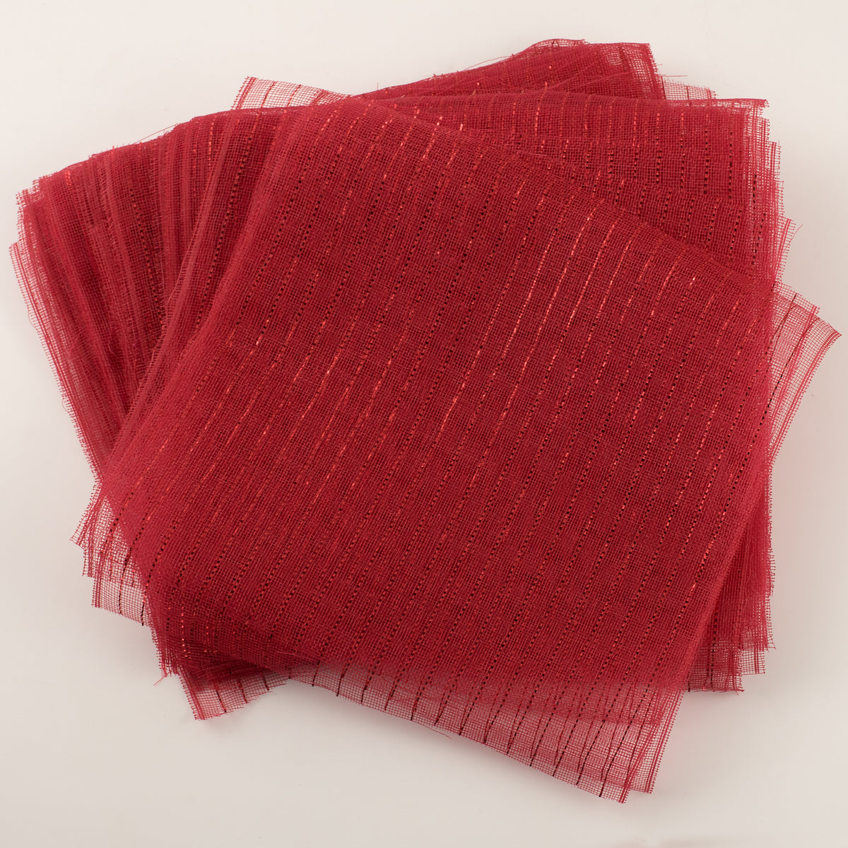 10.5" Square Pre-Cut Fine Weave Deco Mesh Sheets
