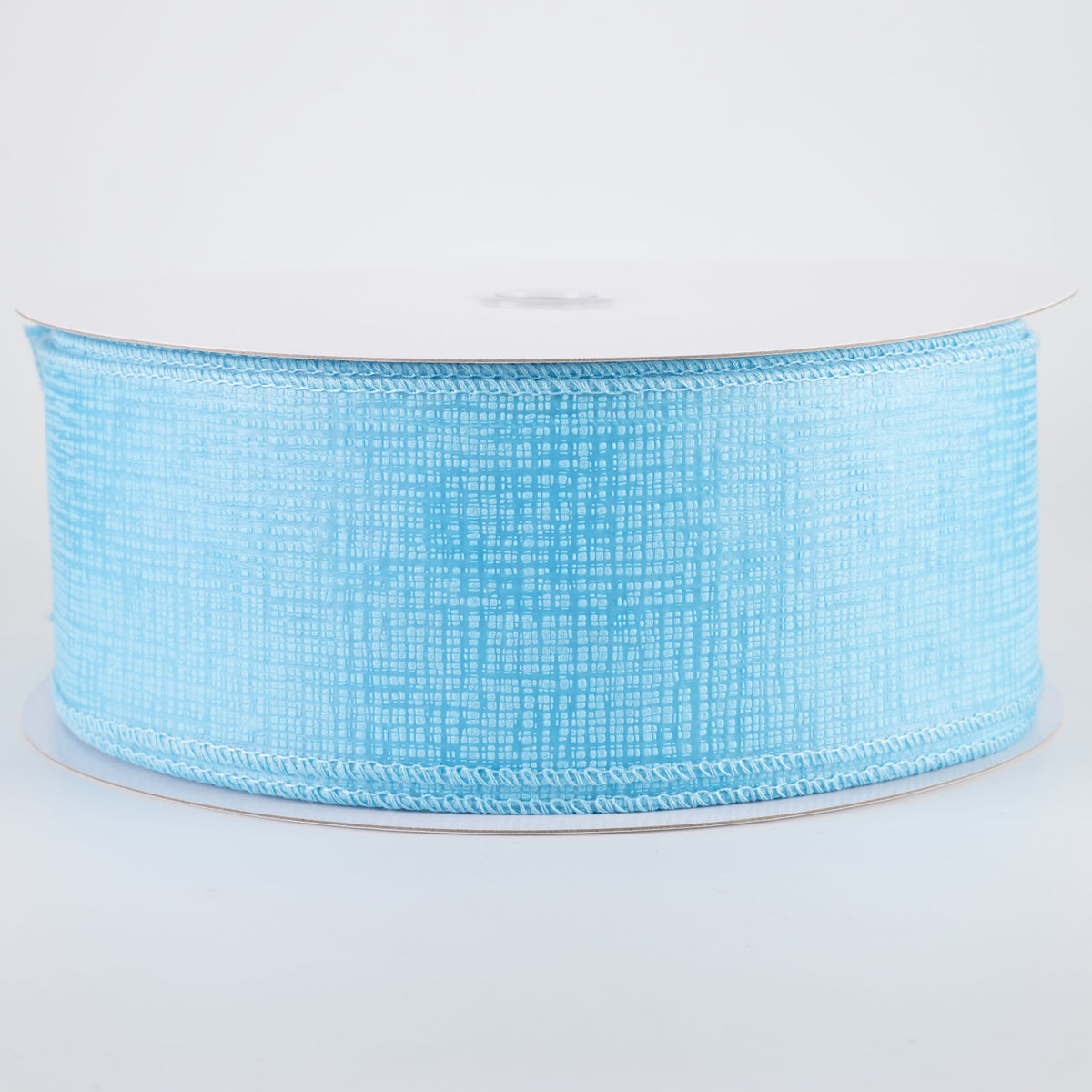 2.5" Embossed Crosshatch Breeze Ribbon: Sky Blue (50 Yards)