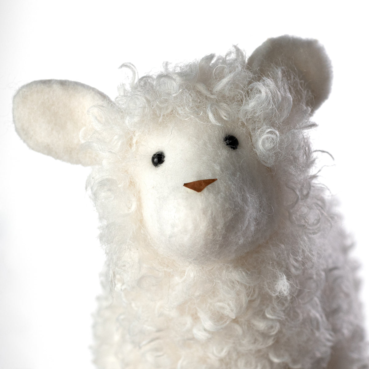 12" Faux Fleece Lamb Decoration