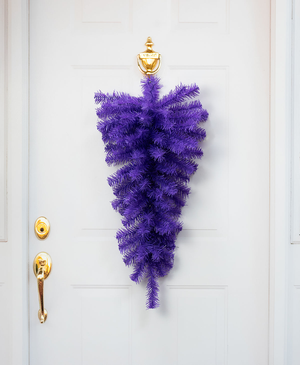 30" Pine Teardrop Swag: Purple (70 Tips)