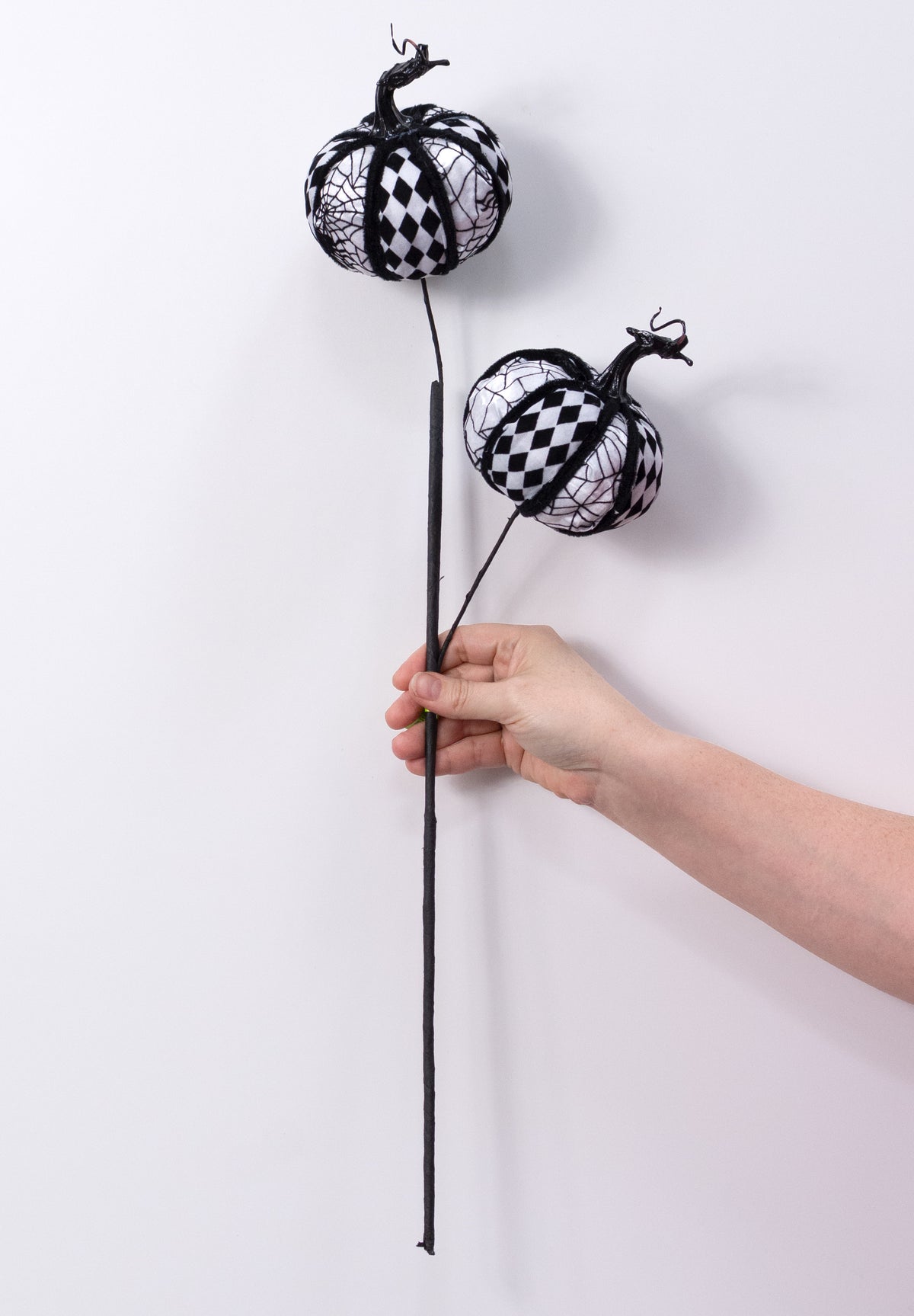 25" Spiderweb Pumpkin Spray: Black & White