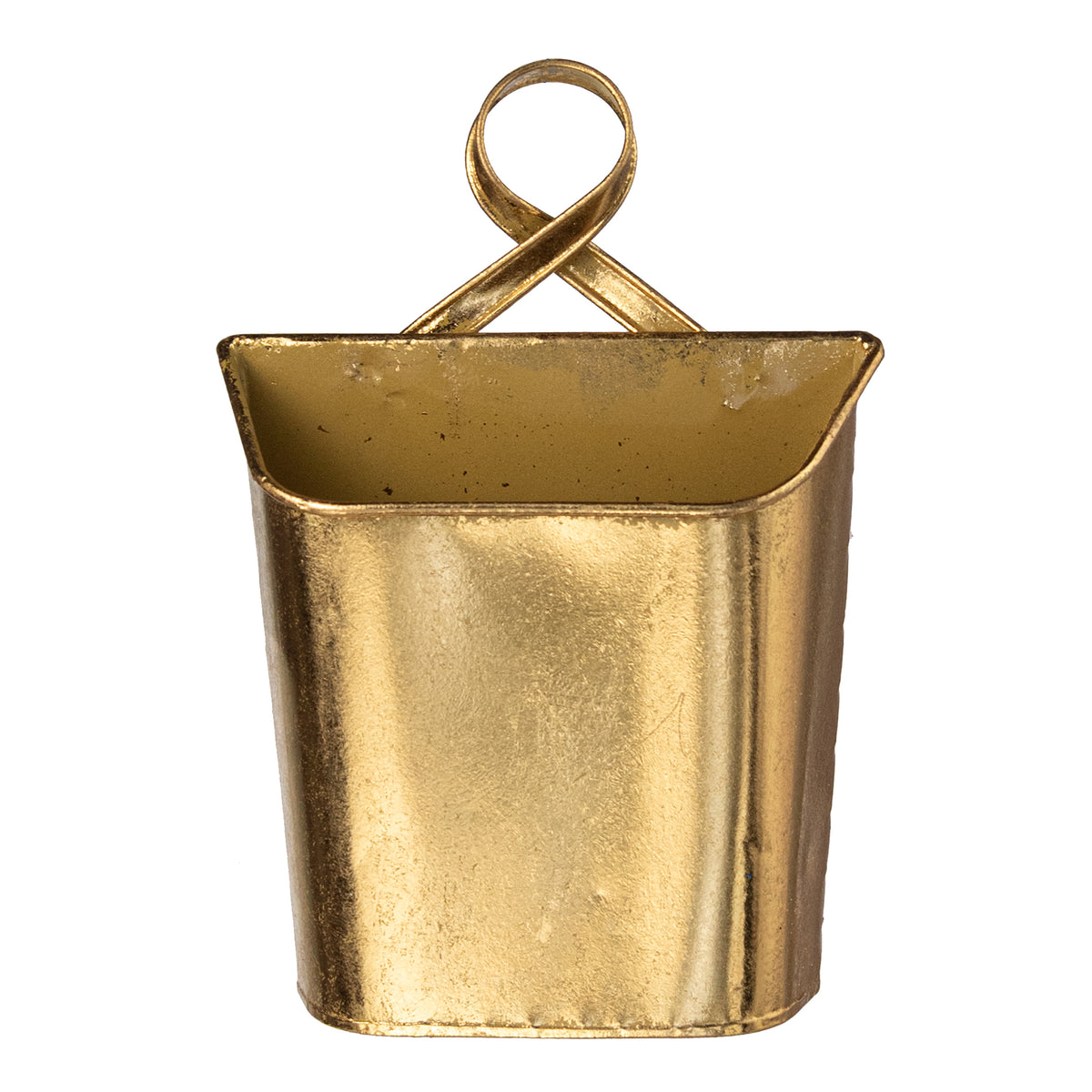 9" Metal Wall Pocket: Dazzling Gold