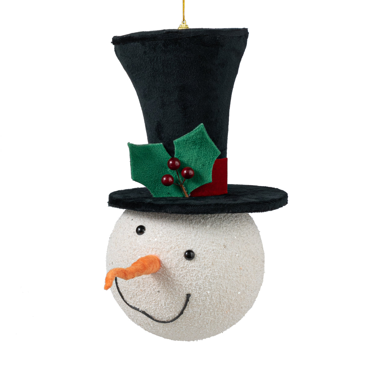 14" Snowman Head Ornament