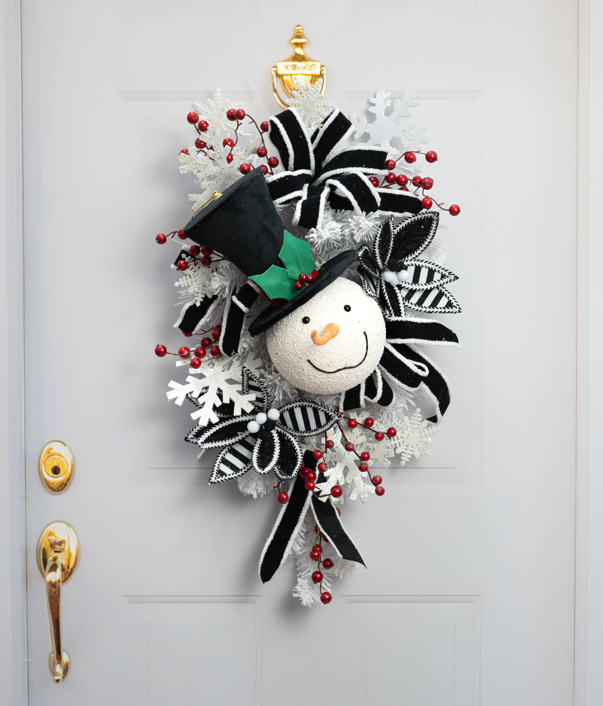 14" Snowman Head Ornament