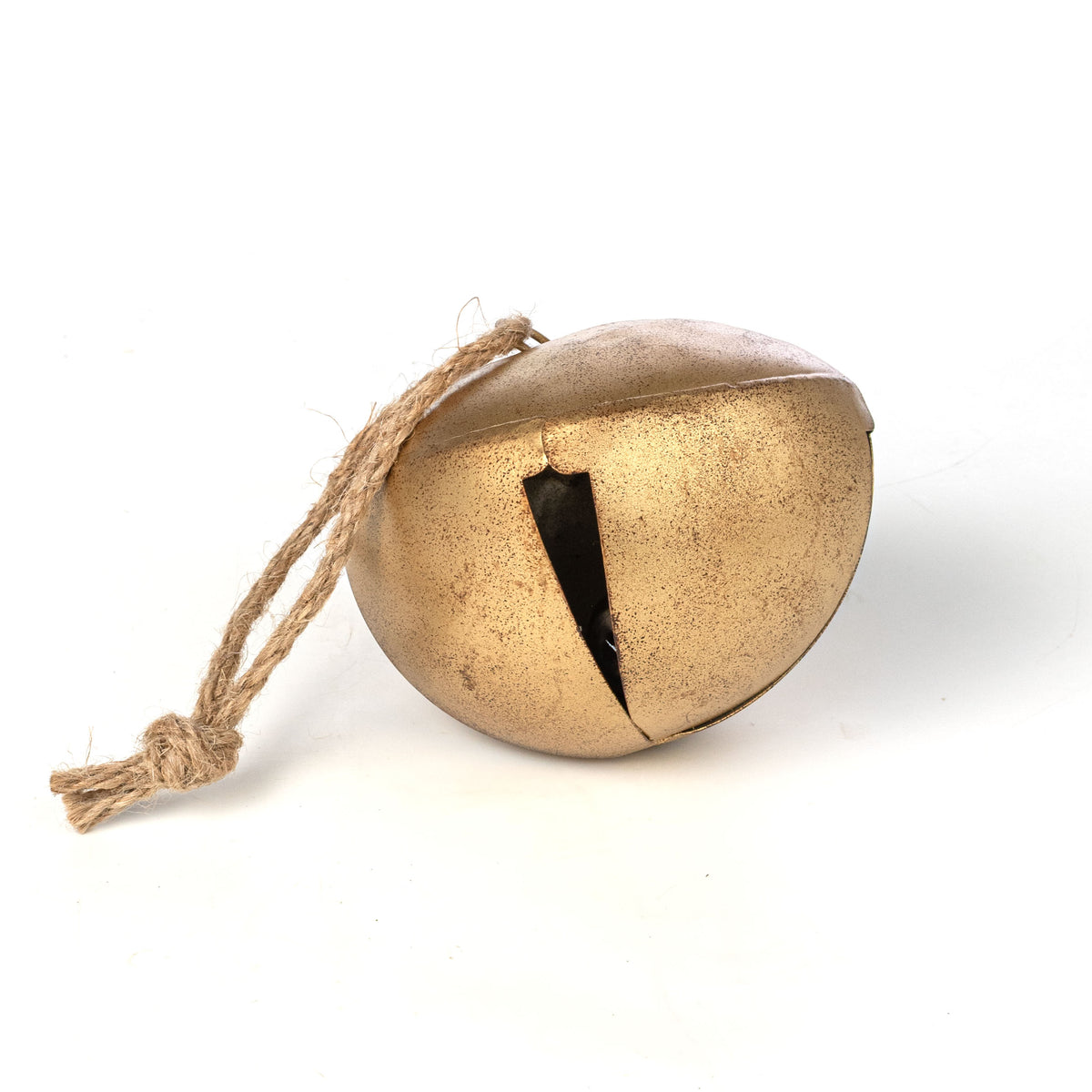 5" Sleigh Bell Ornament: Antique Gold