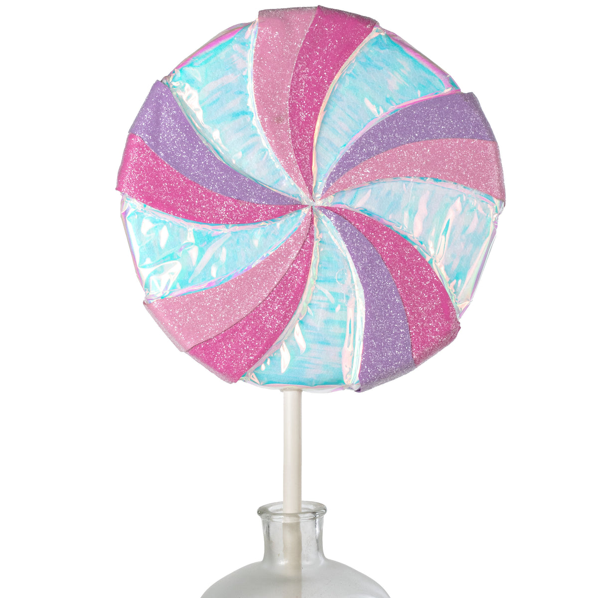 13" x 33" Iridescent Lollipop Pick: Pink & Purple