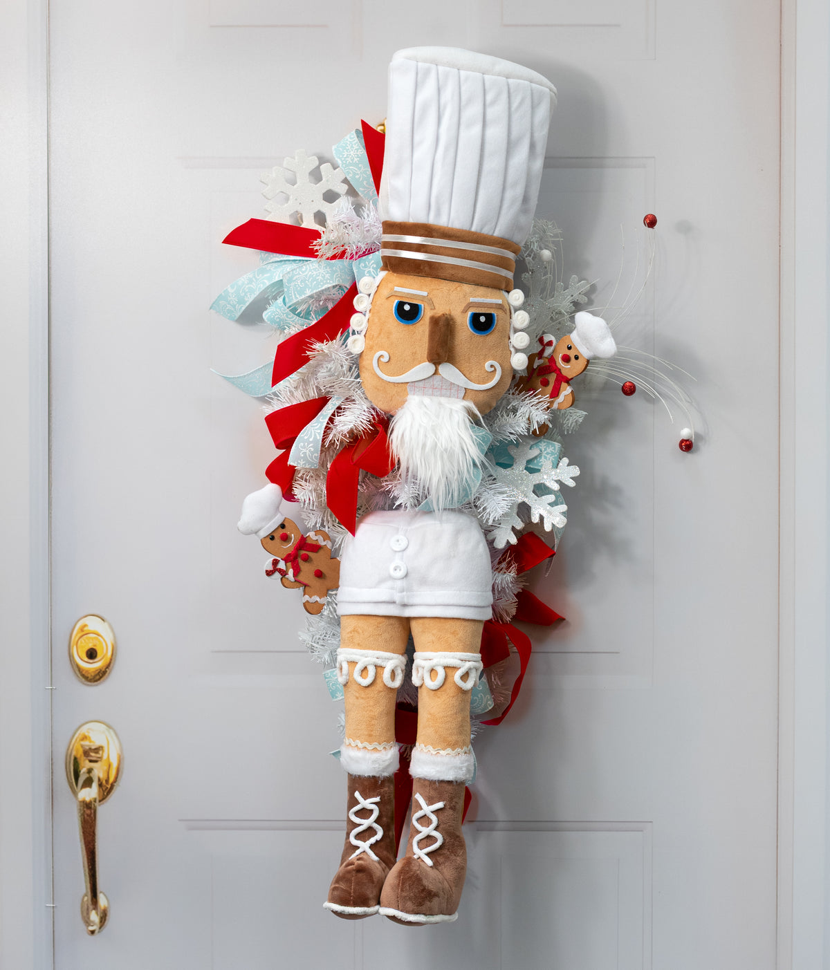 16" Plush Gingerbread Nutcracker Chef Head