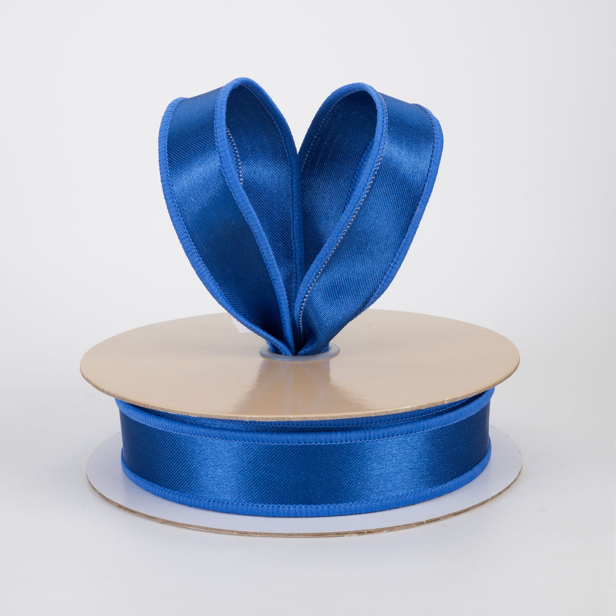 7/8" Double Sided Fused Satin Ribbon: Royal Blue (10 Yards)