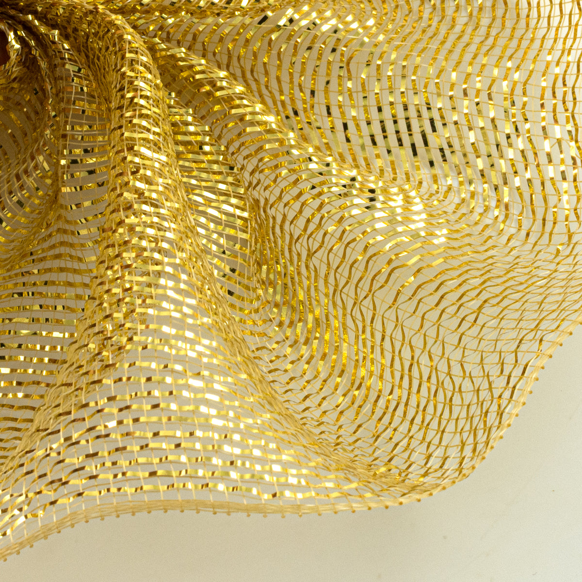10" All Foil Metallic Mesh: Gold