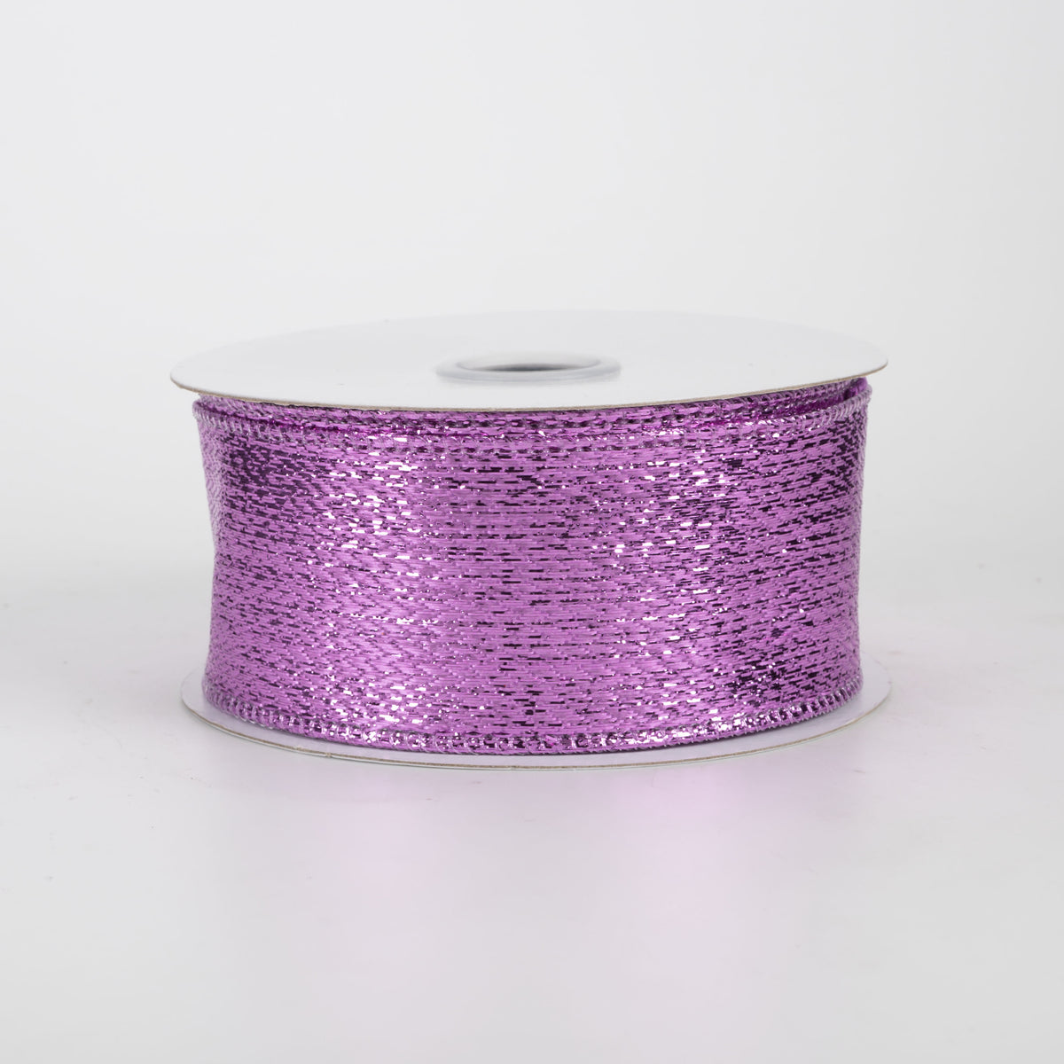 1.5" Metallic Lame Ribbon: Lavender Pink (10 Yards)