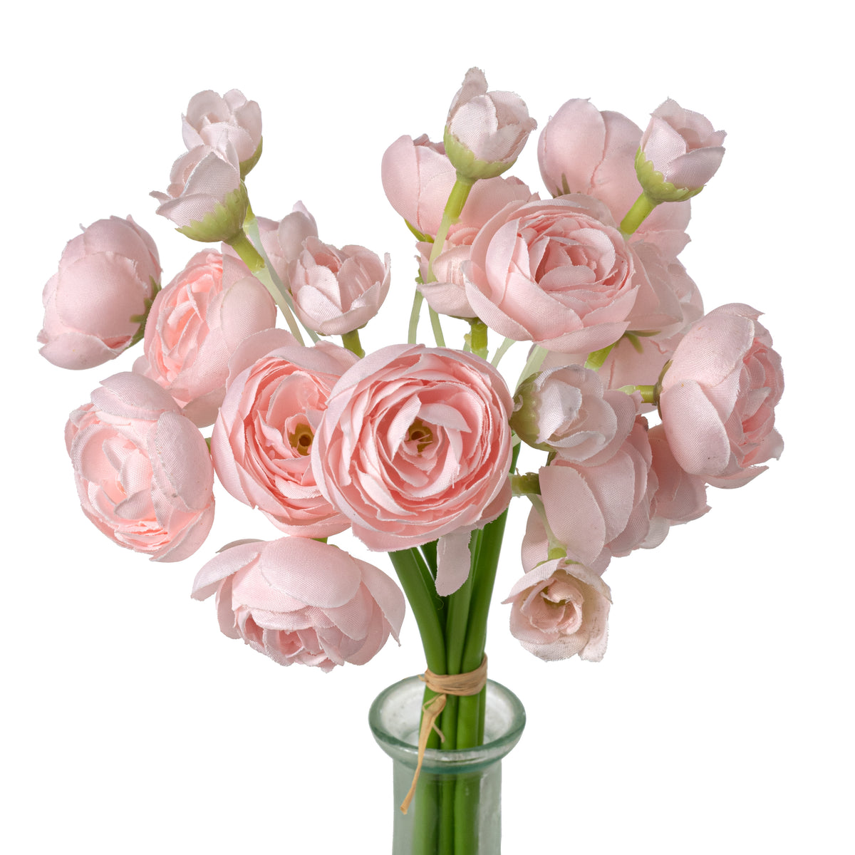 11" Mini Ranunculus Bundle: Light Pink