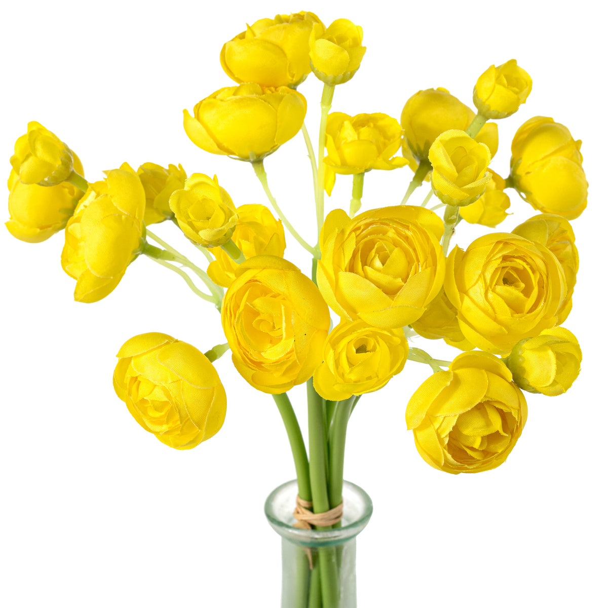 11" Mini Ranunculus Bundle: Yellow