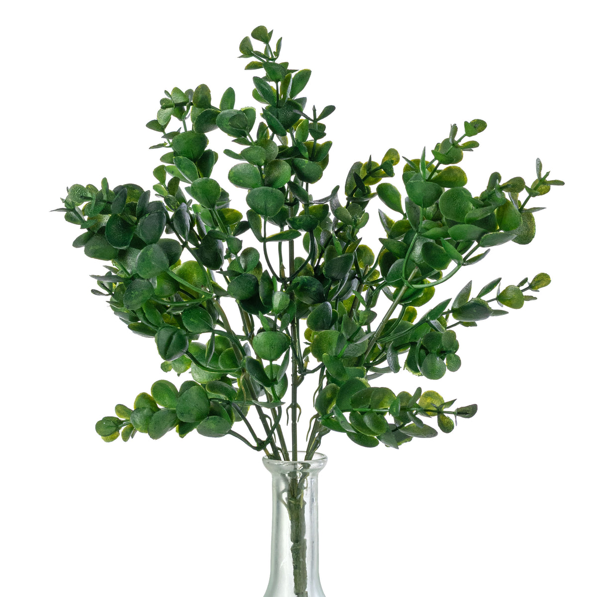 14" Eucalyptus Bush: Green (5 Stem)
