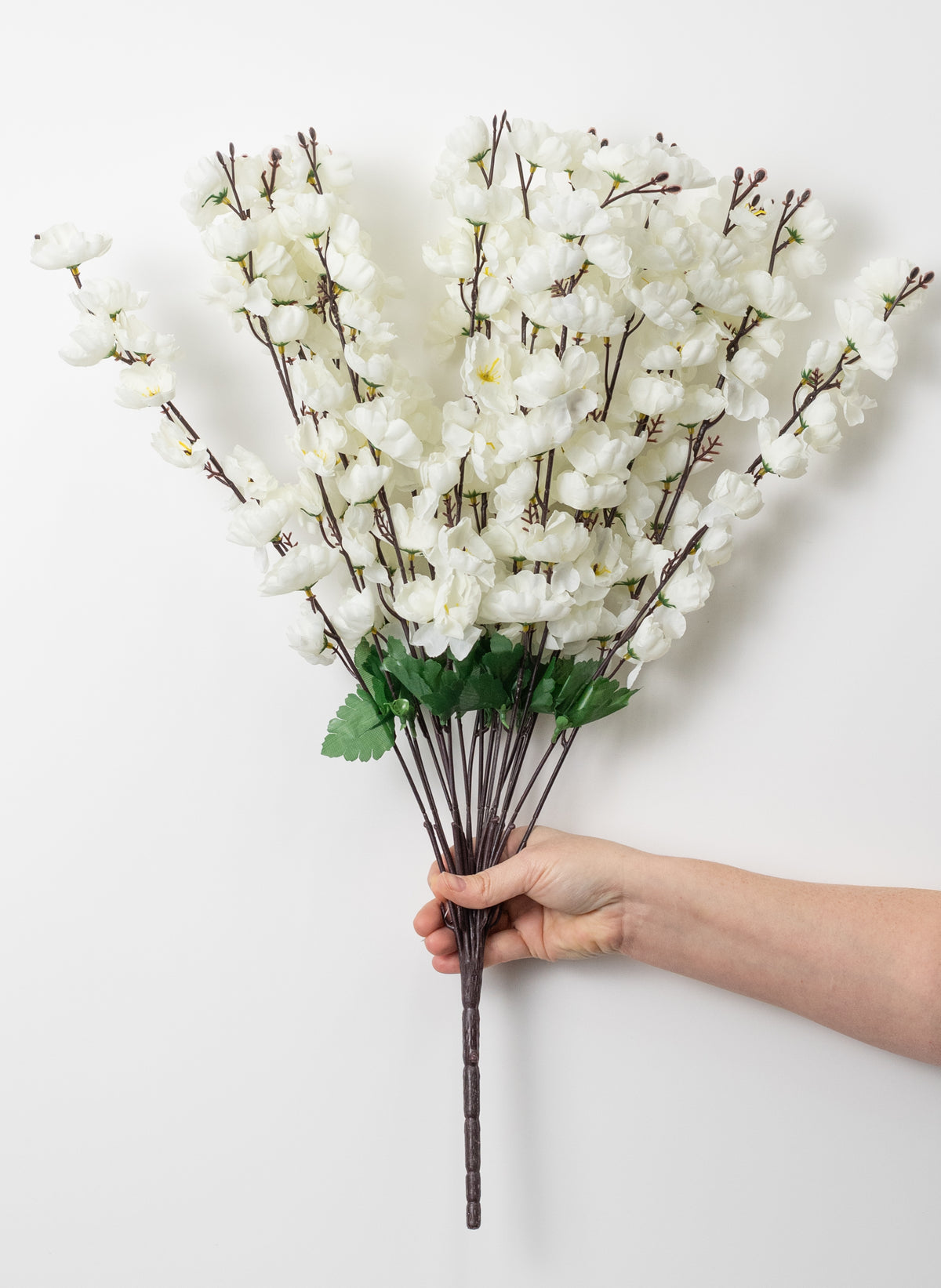 25" Cherry Blossom Bush: Cream (18 Stem)