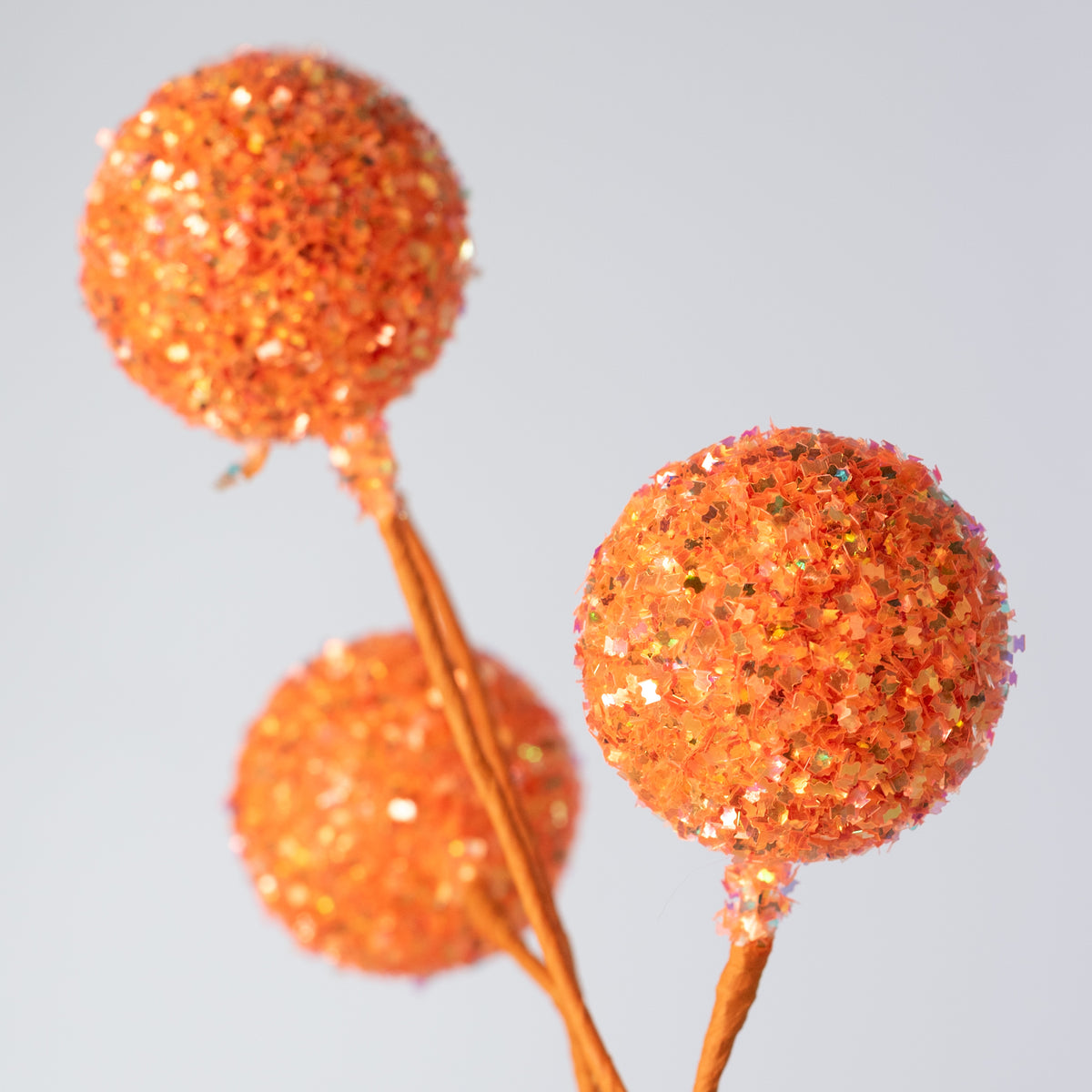 18" Frizzy Ball Pick x5: Iridescent Orange