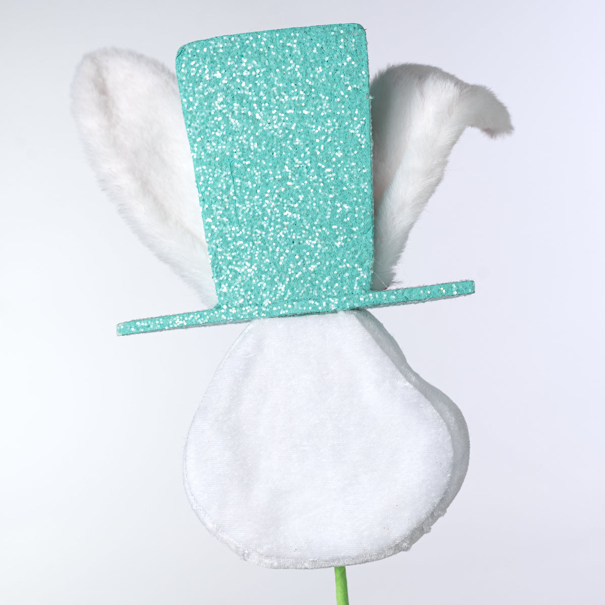 21" Bunny Head Top Hat Pick: Mint Blue & Pink