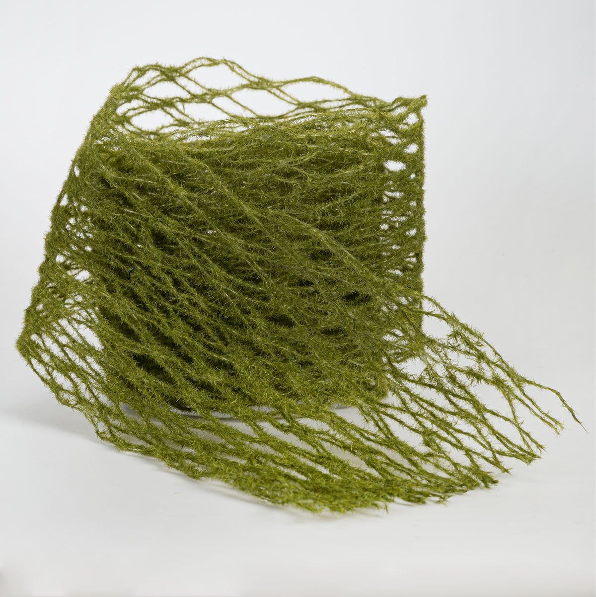 5.25" Mossy Open Weave Garland Ribbon (6 Ft)