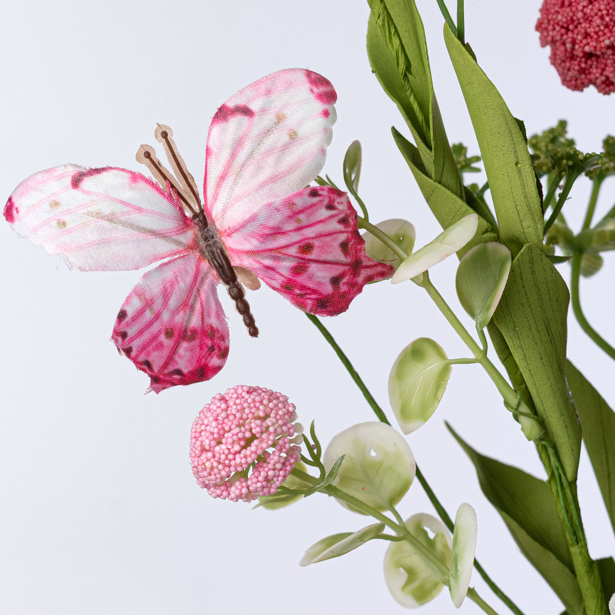 24" Butterfly Allium Filler Spray: Pink