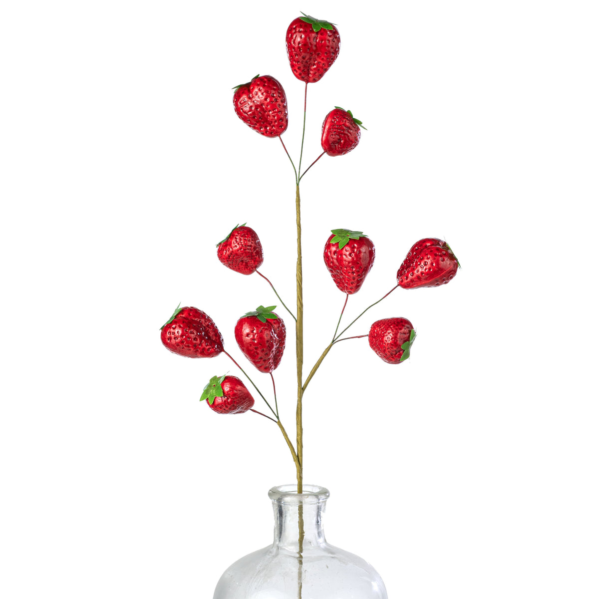 24" Artificial Strawberry Spray