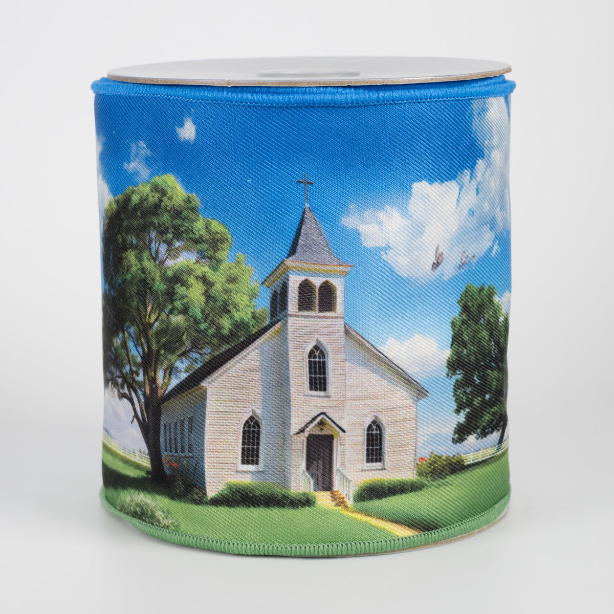4" Brilliance Digital Print Country Church Ribbon (10 Yards)
