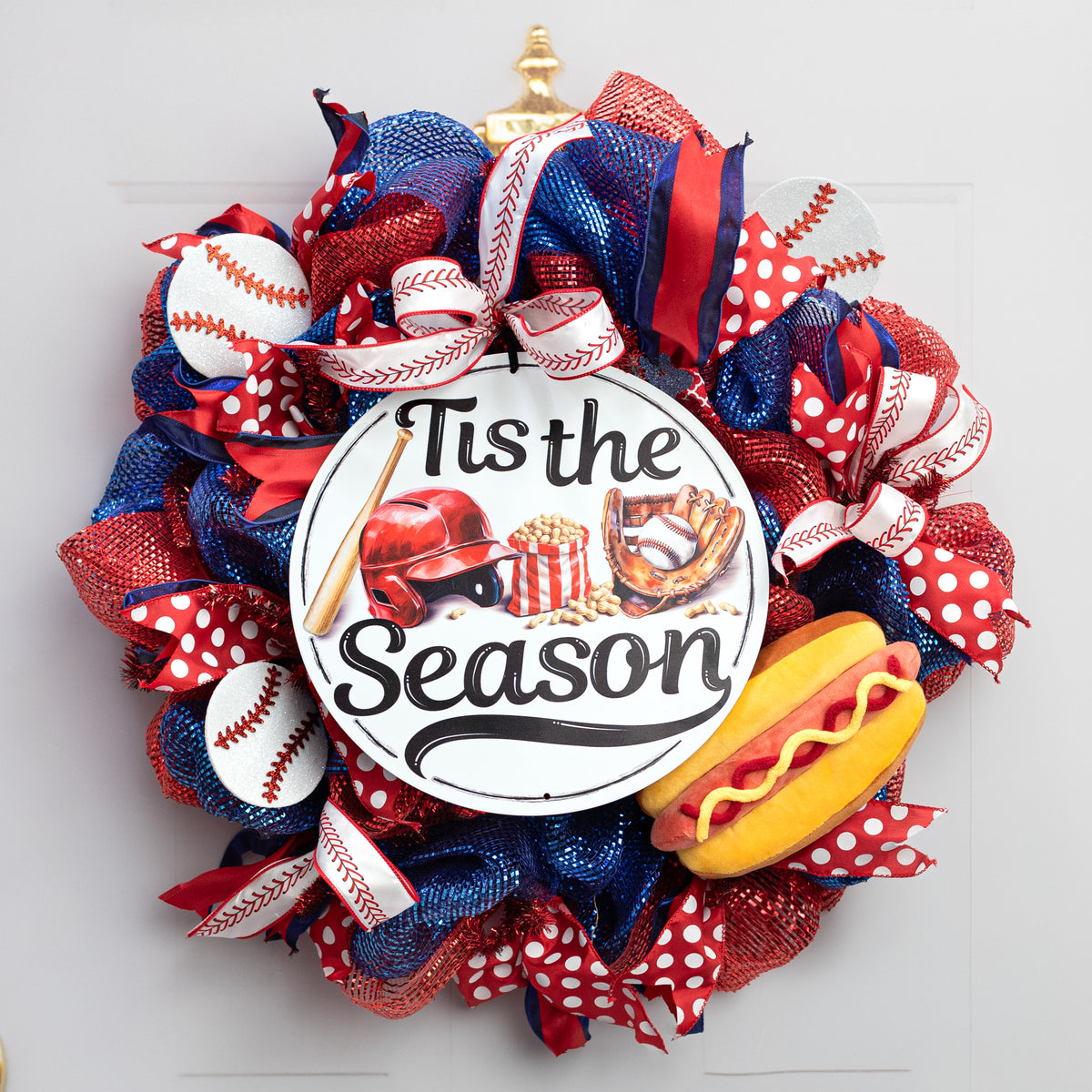 2.5" Big Polka Dot Ribbon: Red/White (10 Yards)