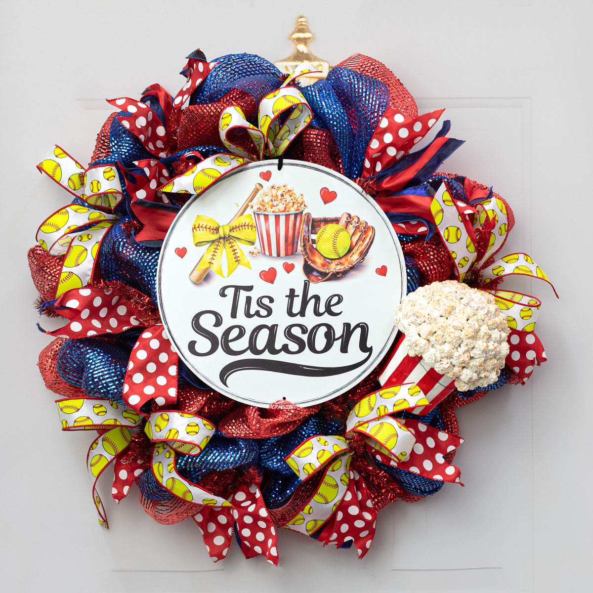 2.5" Big Polka Dot Ribbon: Red/White (10 Yards)