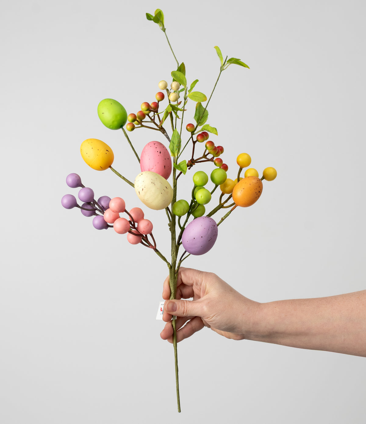 20" Mixed Easter Eggs & Berries Spray