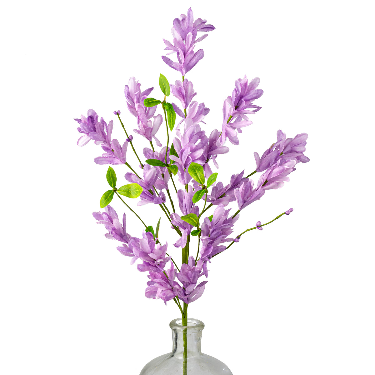 24" Fabric Spring Blossoms Spray: Lavender Purple