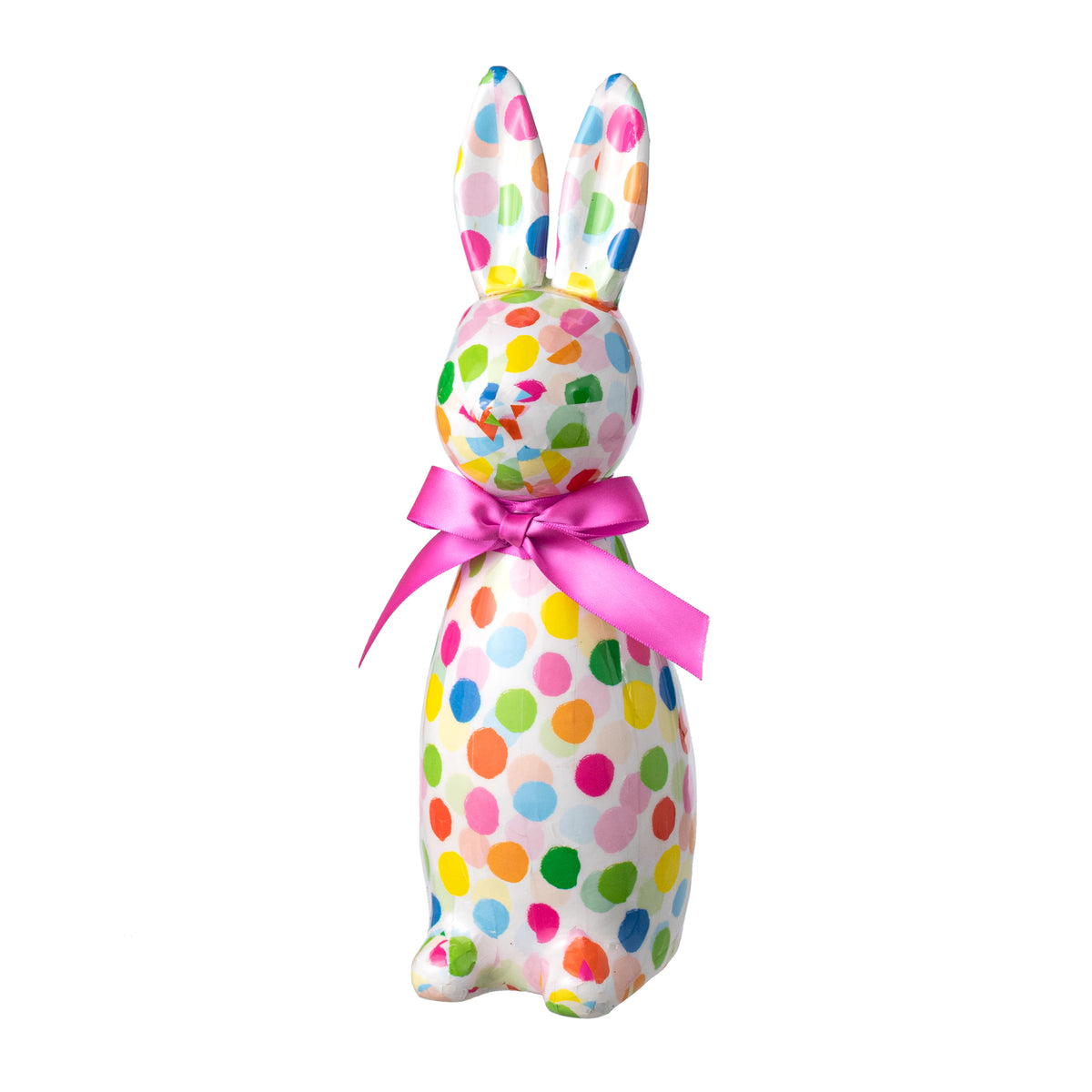 12" Modern Bunny Decor: Spring Polkadot Confetti
