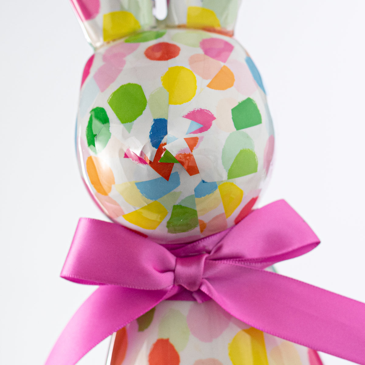 12" Modern Bunny Decor: Spring Polkadot Confetti