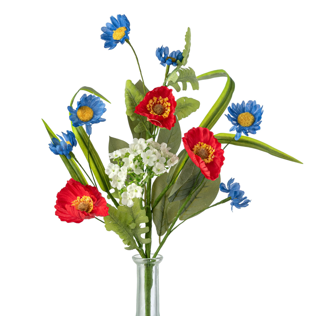 18" Poppy Filler Pick: Red, White & Blue
