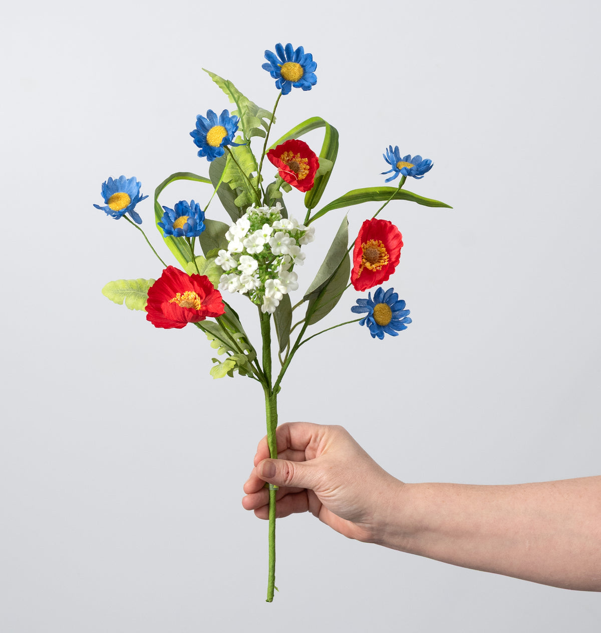 18" Poppy Filler Pick: Red, White & Blue