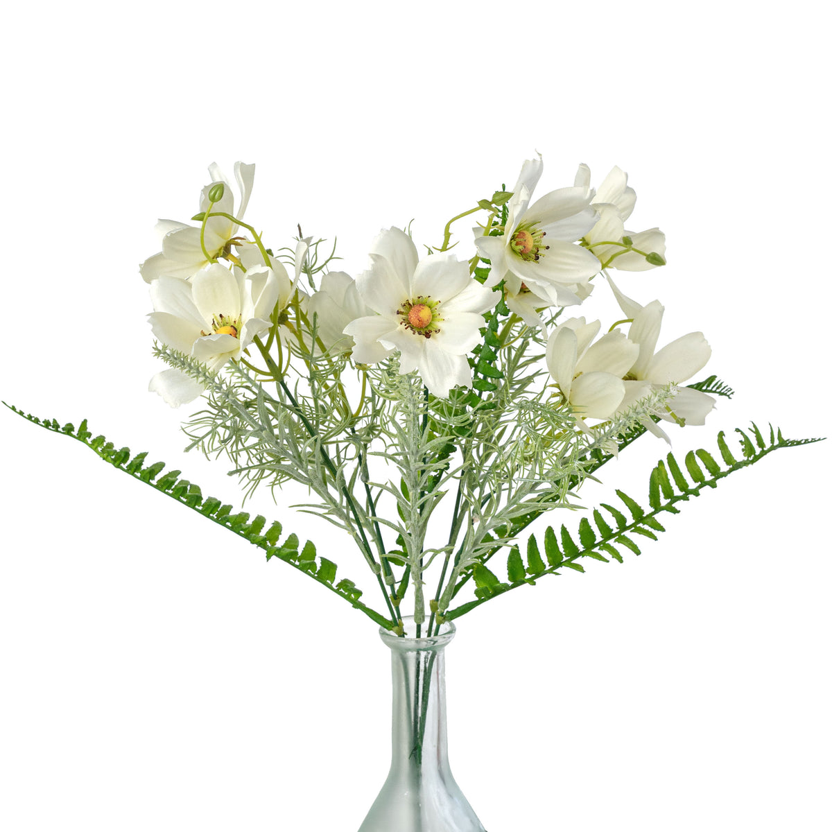 16" Cosmos Bush: Cream (5 Stem)