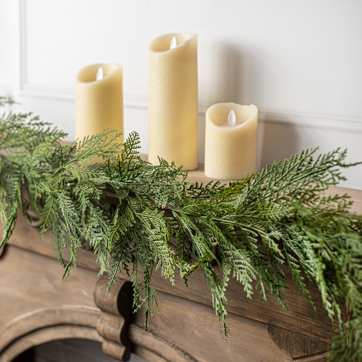 72" Incense Cedar Garland Lifestyle Photo