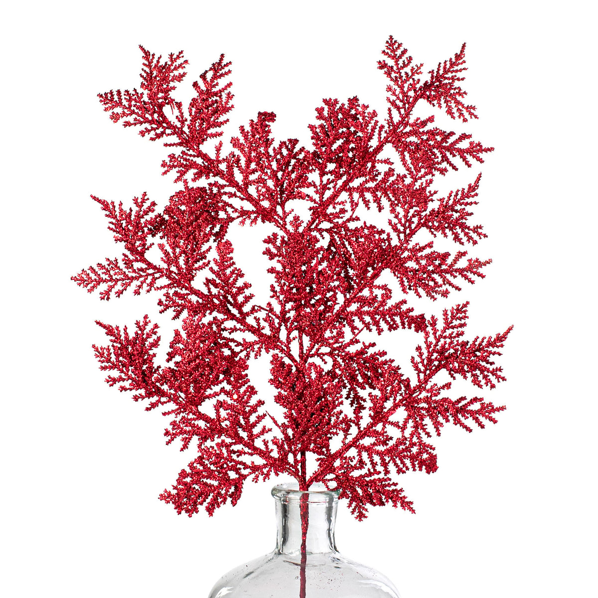 19" Incense Cedar Glitter Spray: Burgundy Item Number: 262337