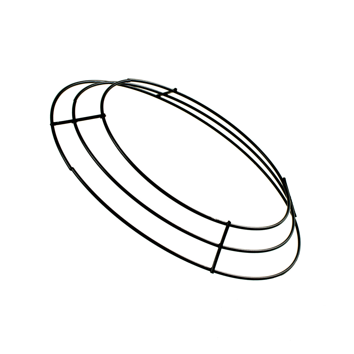 8-inch Wire Wreath Form: 3-Wire Black Lifestyle Photo