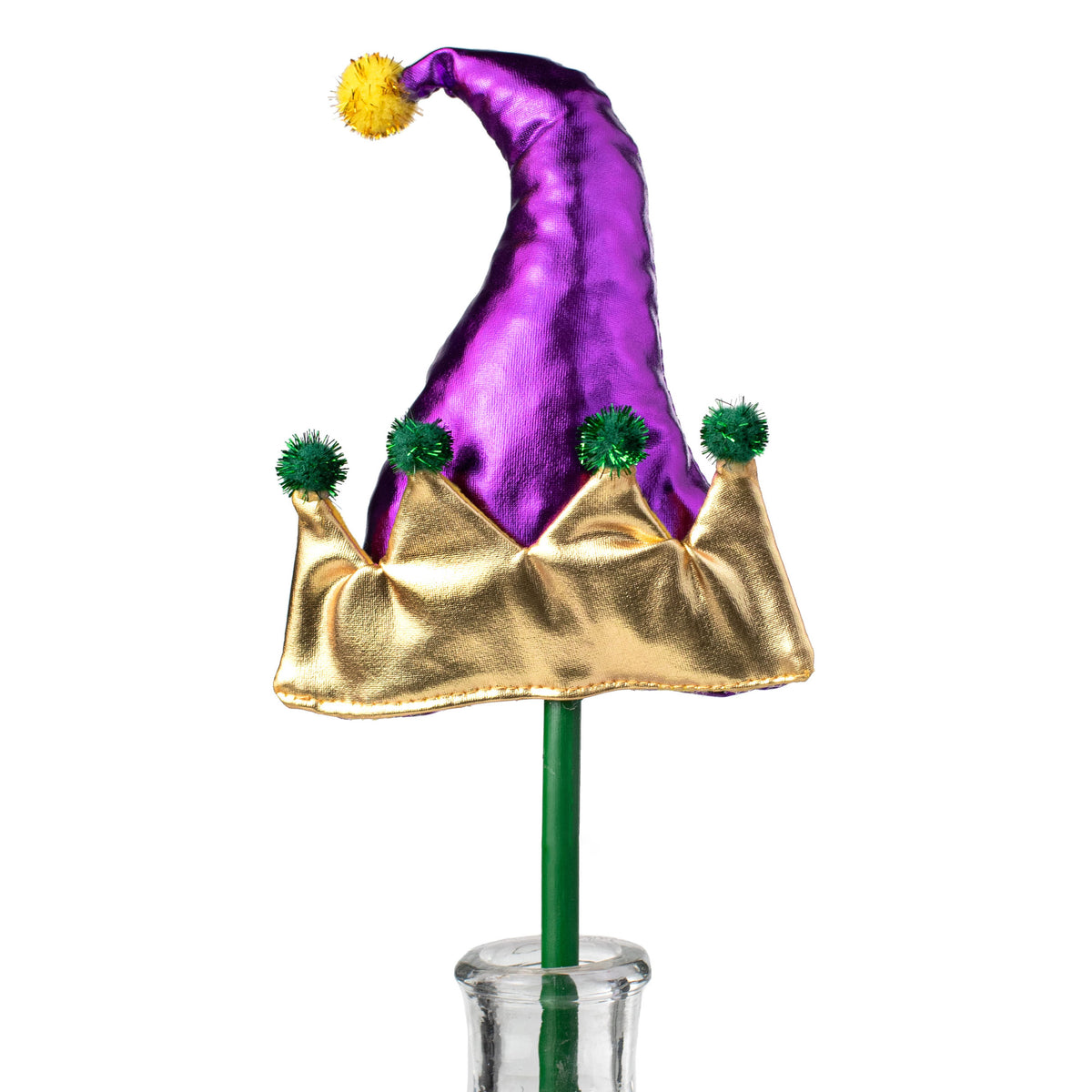 18" Jester Elf Hat Pick: Purple & Gold Item Number: 20-606PU