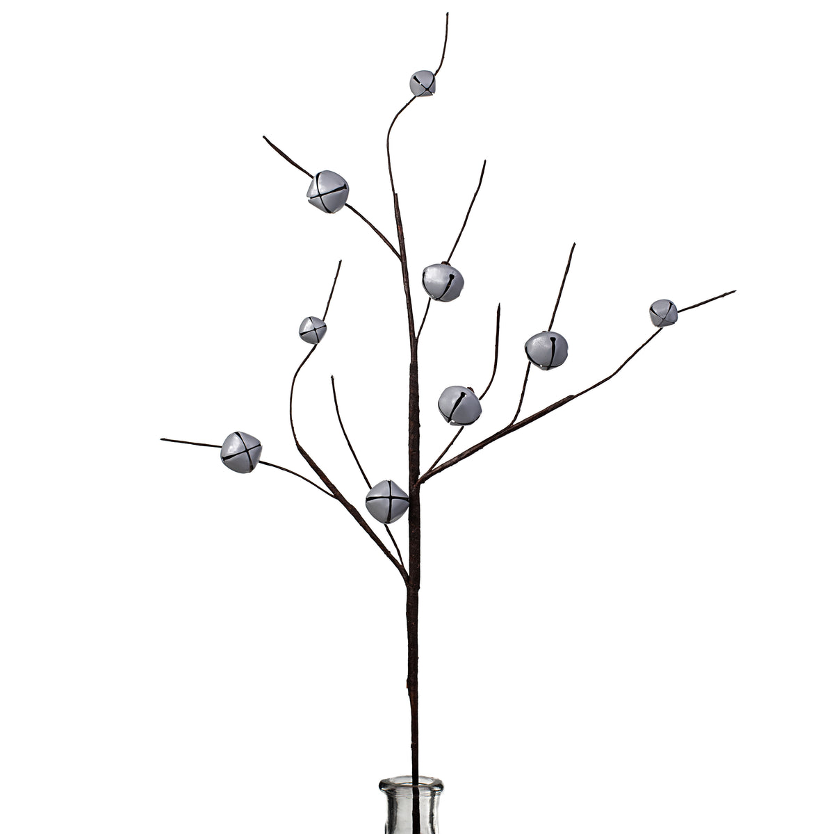 31" Jingle Bell Spray: Matte Light Grey Item Number: XC427510