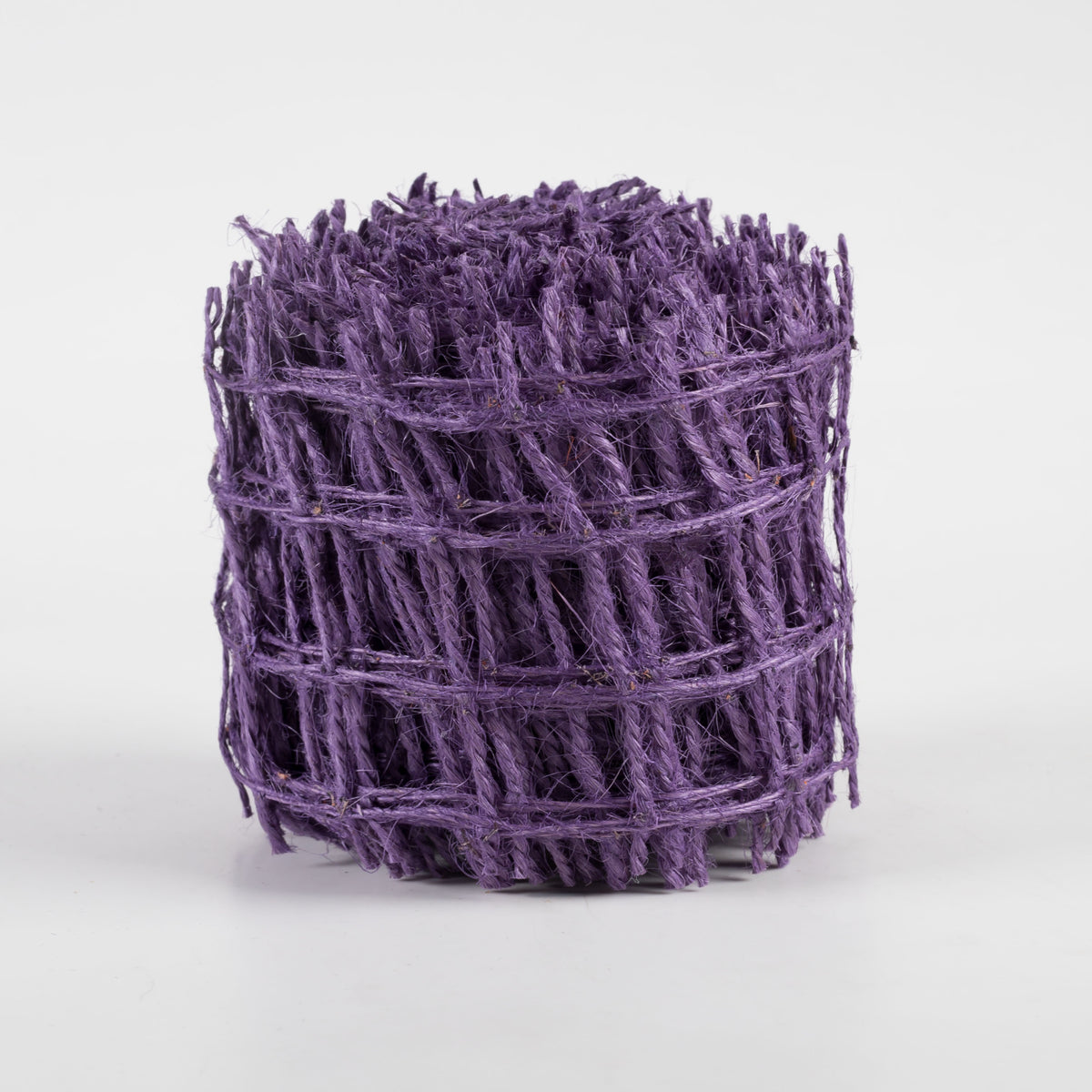 2.5" Jute Check Weave Ribbon: Purple (10 Yards)