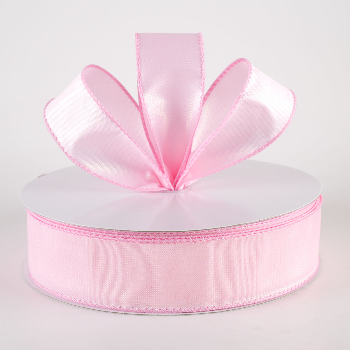1.5" Lala Iridescent Solid Ribbon: Light Pink (50 Yards) detail photo 3