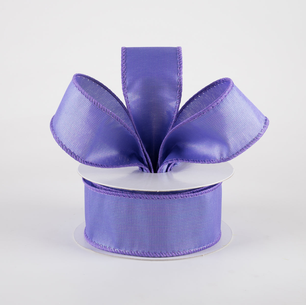 1.5" Lala Iridescent Solid Ribbon: Purple (10 Yards) detail photo 3