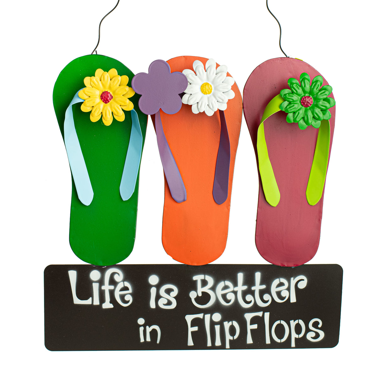 14" Life Is Better In Flip Flops Metal Sign Item Number: 62746SUM